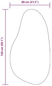 Tapete "HUARTE" de Pile Curto, Macio e Lavável Bege 80x150 cm