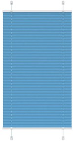 Azul Plissada Cega 80x150 cm Largura Tecido 79,4 cm Poliéster