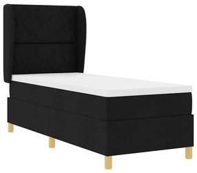 Cama Box Spring com Colchão vidaXL Preta 80x200 cm Tecido