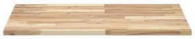 Tampo de mesa retangular 100x60x2 cm madeira de acácia maciça