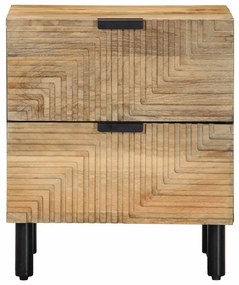 Mesas de cabeceira 2 pcs castanho madeira mangueira maciça