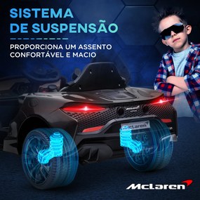 HOMCOM Carro Elétrico 12V para Crianças Carro Mclaren com Controlo Rem