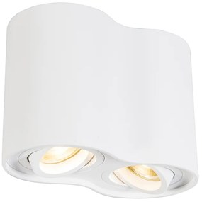 Projetores modernos brancos inclináveis - Rondoo Duo