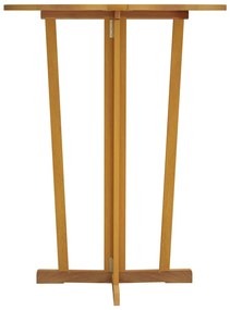 Mesa de bar dobrável 90x65x105 cm madeira de teca maciça