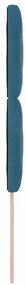 Cabeceira vidaXL Design Bloco de Diamante Azul Escuro 100 cm Veludo