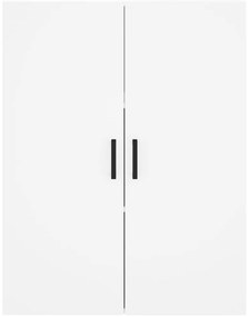 Armário de parede 69,5x34x90 cm branco