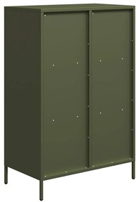 Móvel alto 68x39x103,5 cm aço verde azeitona