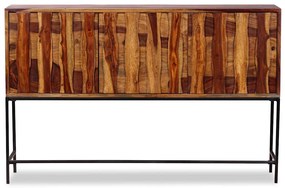 Aparador em madeira de acácia maciça 120x30x80 cm