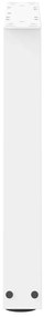 Pés para mesa de centro em V 2 peças Branco 70x(42-43,3) cm Aço