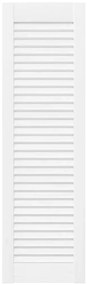 Portas de armário 4 pcs design de persiana 99x29,5 cm branco