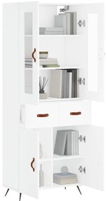 Armário alto 69,5x34x180 cm derivados de madeira branco