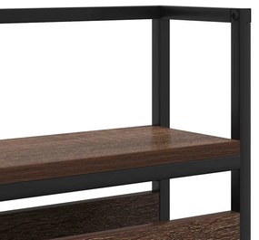 Cabeceira de armazenamento Carvalho castanho 80 cm