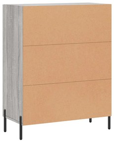 Aparador 69,5x34x90 cm derivados de madeira cinzento sonoma