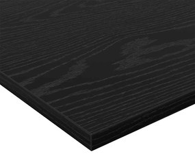 Prancha de Estante para Livros 4 pcs Preto 100 x 40 x 1.5cm