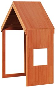 Beliche com telhado 75x190 cm madeira pinho maciça castanho-mel