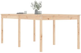 Mesa de jardim 203,5x100x76 cm madeira de pinho maciça