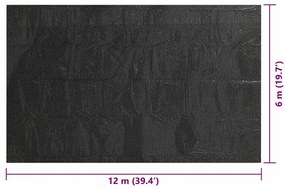 Cobertura retangular para piscina 1200x600 cm PE preto