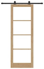 Porta Deslizante vidaXL com Conjunto de Ferragens 'ORKDAL'83x232 cm