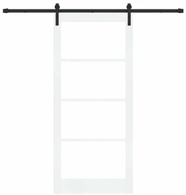 Porta Deslizante vidaXL com Conjunto de Ferragens 'ORKDAL'Branca 93x21