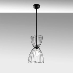 Candeeiro Suspenso Zeyno – Preto – 25 x 25 cm