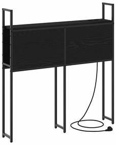 Cabeceira de armazenamento com cabeceira Carvalho preto 100 cm