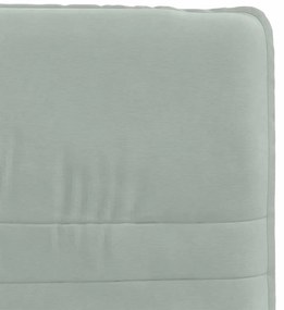 Cadeiras de jantar 2 pcs veludo cinzento-claro