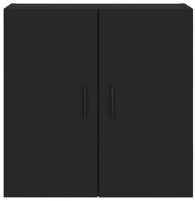 Armário parede 60x31x60 cm derivados de madeira preto