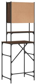 Armário sanita/máquina de lavar 68x48,5x194 cm carvalho castanho