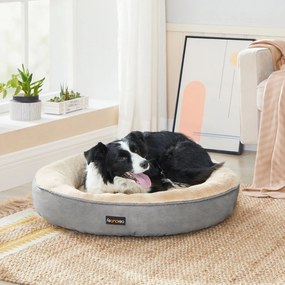 Cama para cães com Ø 70 cm em forma de donut cinzento claro