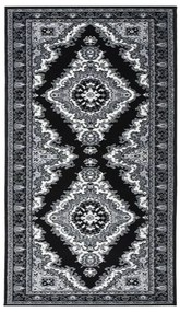 vidaXL Passadeira 100x150 cm polipropileno preto