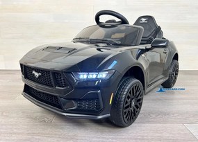 Carro elétrico para crianças Ford Mustang 12V, Rodas borracha Preto