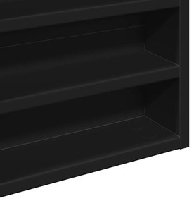 Armário vitrine 60x8,5x58 cm derivados de madeira preto