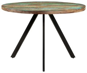 Mesa de jantar 110x75 cm madeira recuperada maciça
