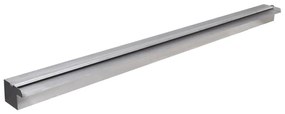 vidaXL Fonte para piscina retangular com LEDs 150 cm aço inoxidável