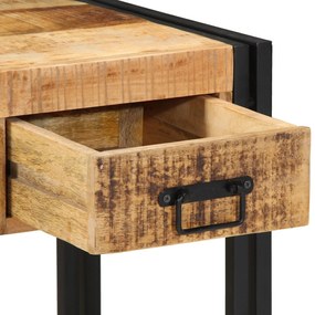 Mesa de Apoio vidaXL 40x40x50 cm Madeira de Mangueira Rústica