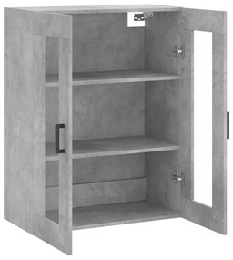 Armário de parede 69,5x34x90 cm cinzento cimento