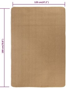 Tapete de divisão em juta com apoio de látex 120x180 cm natural