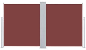 Toldo lateral retrátil 140x600 cm castanho