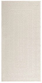 Tapete ZIZUR creme 100x200cm aspeto de juta interior e exterior
