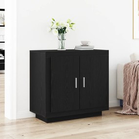 Buffet vidaXL Carvalho Preto 80x40x75 cm Madeira de Engenharia