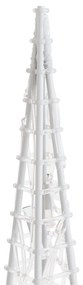 Conj. cones decorativos LEDs branco quente acrílico 30/45/60cm