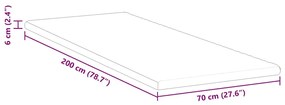 Protetores de Colchão Branco 70 x 200 cm