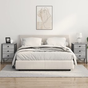 Armário de Cabeceira com gaveta Sonoma cinzento 42 x 41 x 61 cm