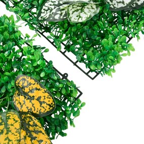 Vedação de plantas artificiais 6 pcs 40x60 cm verde