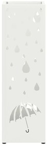 Suporte para Guarda-Chuva Branco Metal Padrão