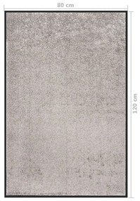 Tapete de porta 80x120 cm cinzento
