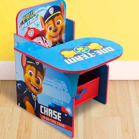 Secretaria Infantil Patrulha Pata 52x60x50cm AZUL VERMELHO
