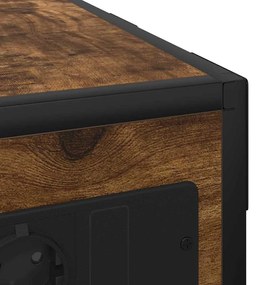 Mesa-de-cabeceira Carvalho fumado 41.5 x 26 x 60.5 cm