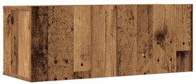 Conjunto de armário TV de parede 5 pcs madeira madeira velha