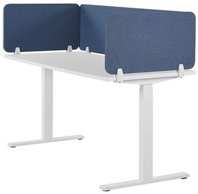 Painel divisor de secretária azul 80 x 40 cm WALLY Beliani